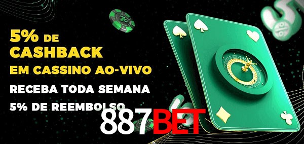 Promoções do cassino ao Vivo 887bet